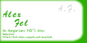 alex fel business card